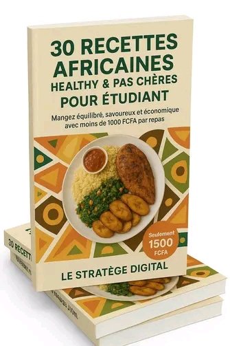 30 recettes africaines pour étudiants avec moins de 1000 fcfa par repas