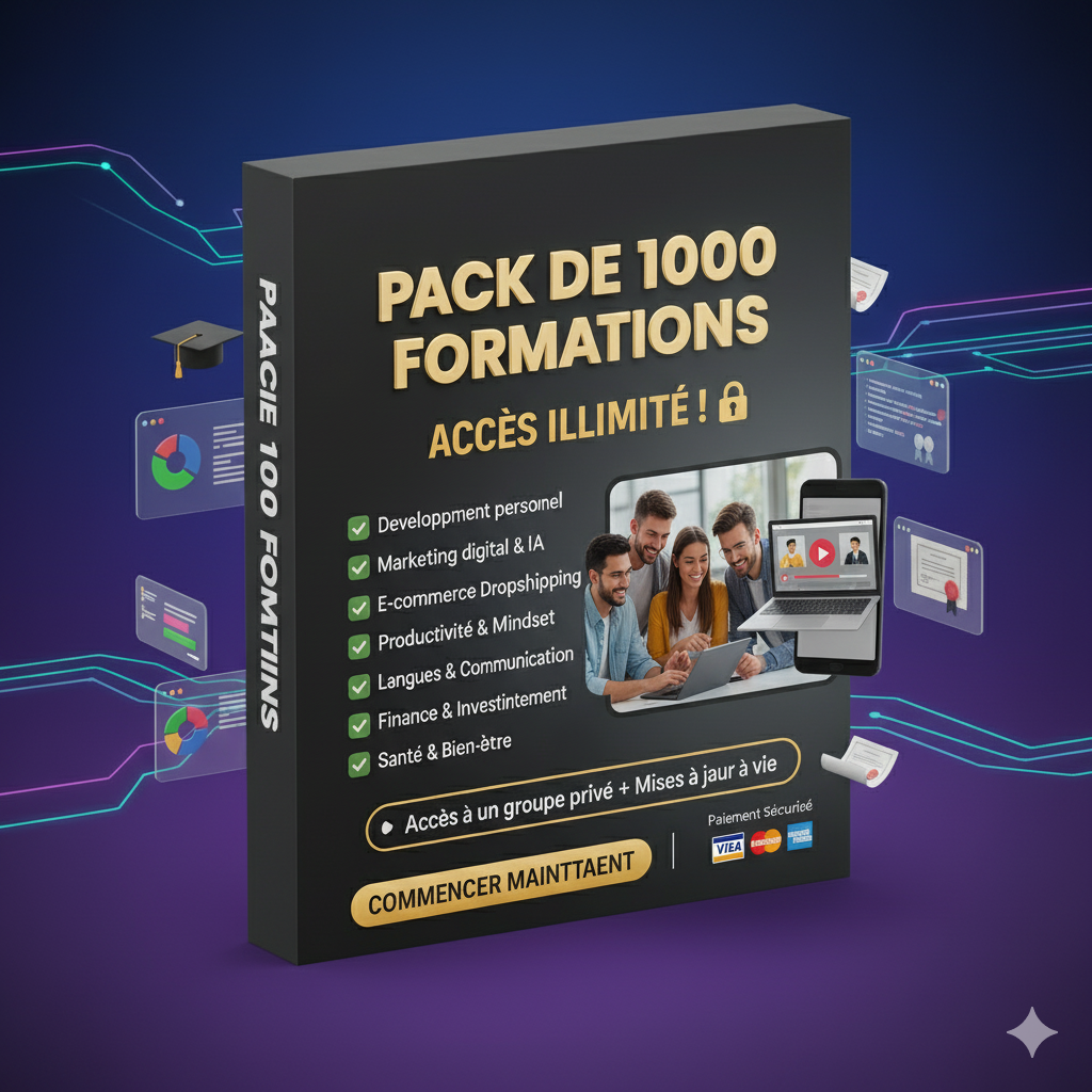 PACK DE +1000 FORMATIONS + BONUS