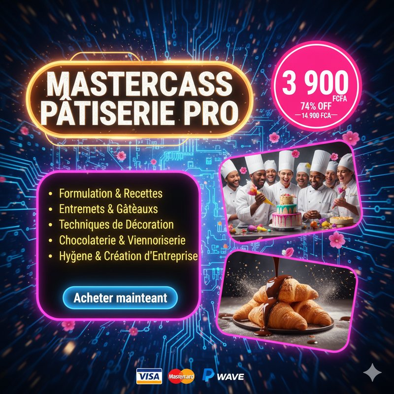 🎂 Formation Complète en Pâtisserie