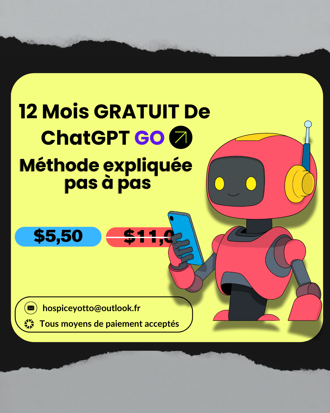 12 Mois gratuits de ChatGPT Go
