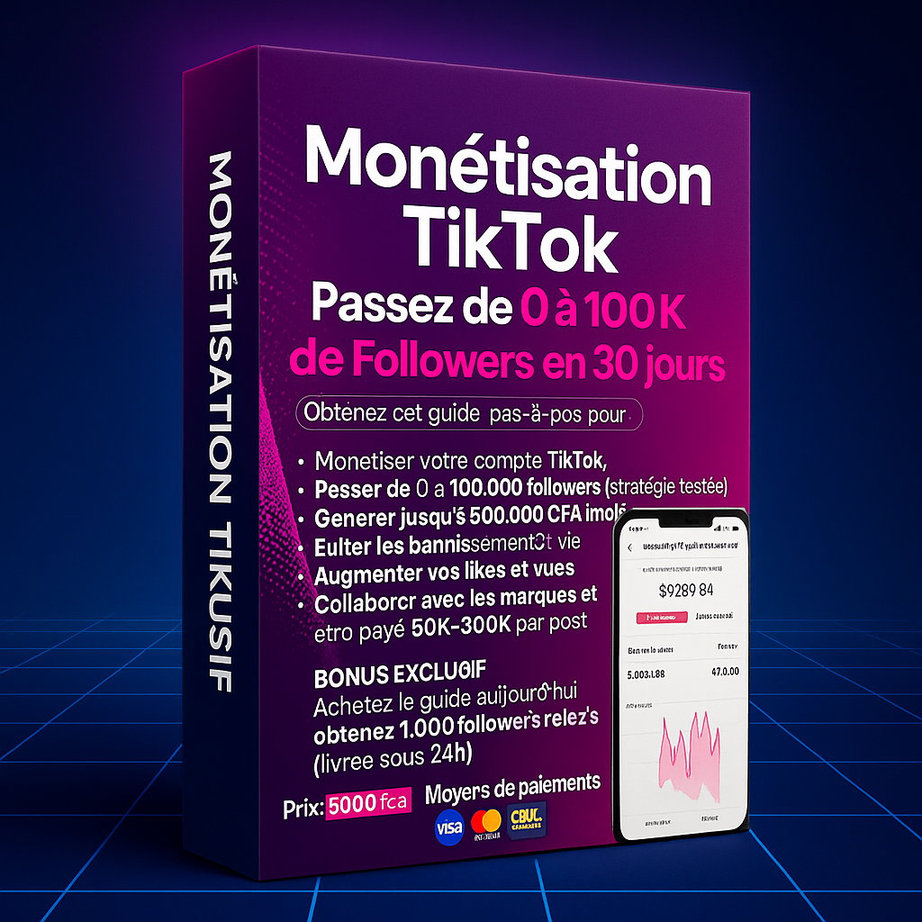Monétisation TikTok Passez de 0 à 100K Followers en 30 Jours