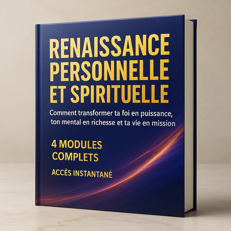 Renaissance personnelle et spirituelle : Comment transformer ta foi en puissance, ton mental en richesse et ta vie en mission